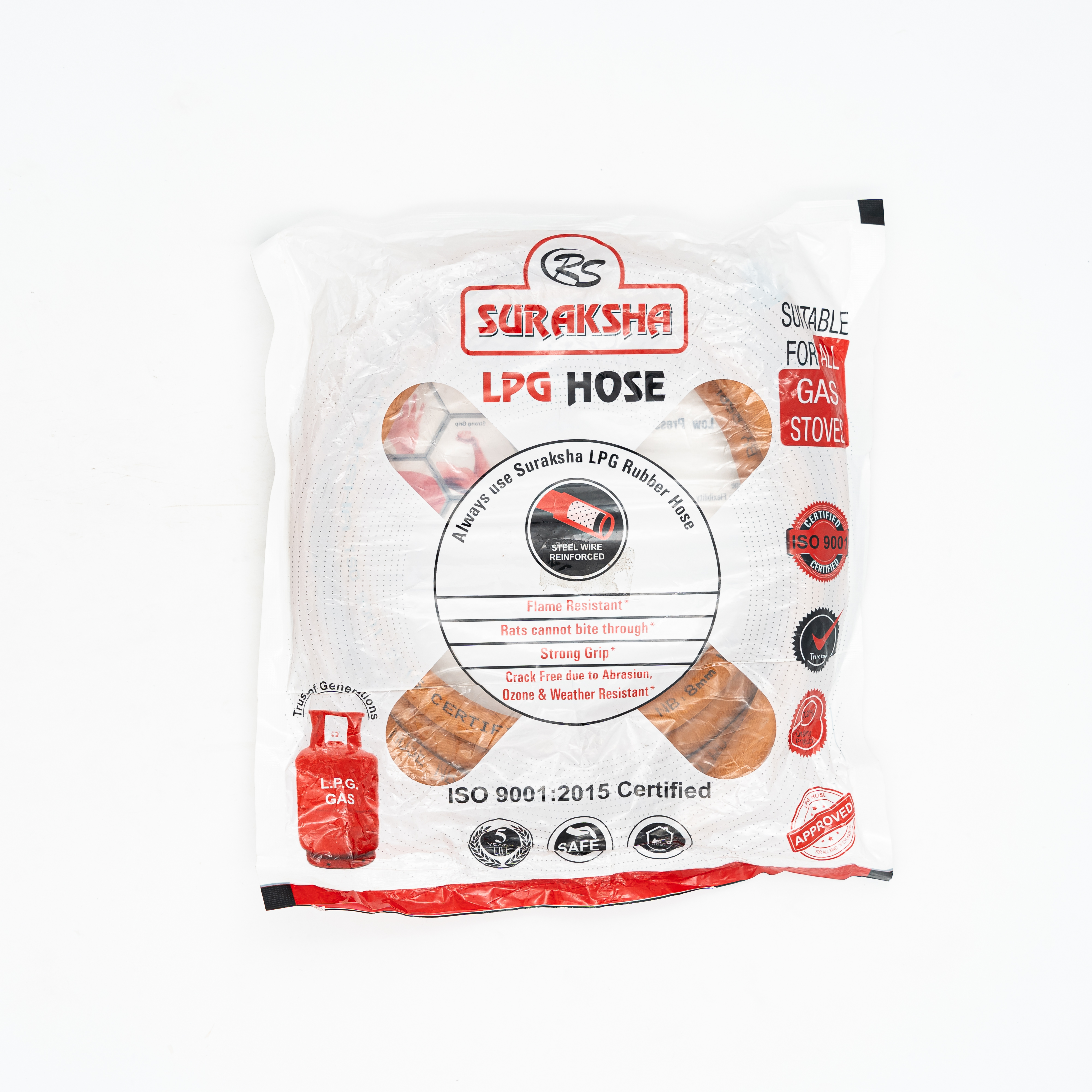 Suraksha LPG Gas Pipe Per 2Metter MRP370