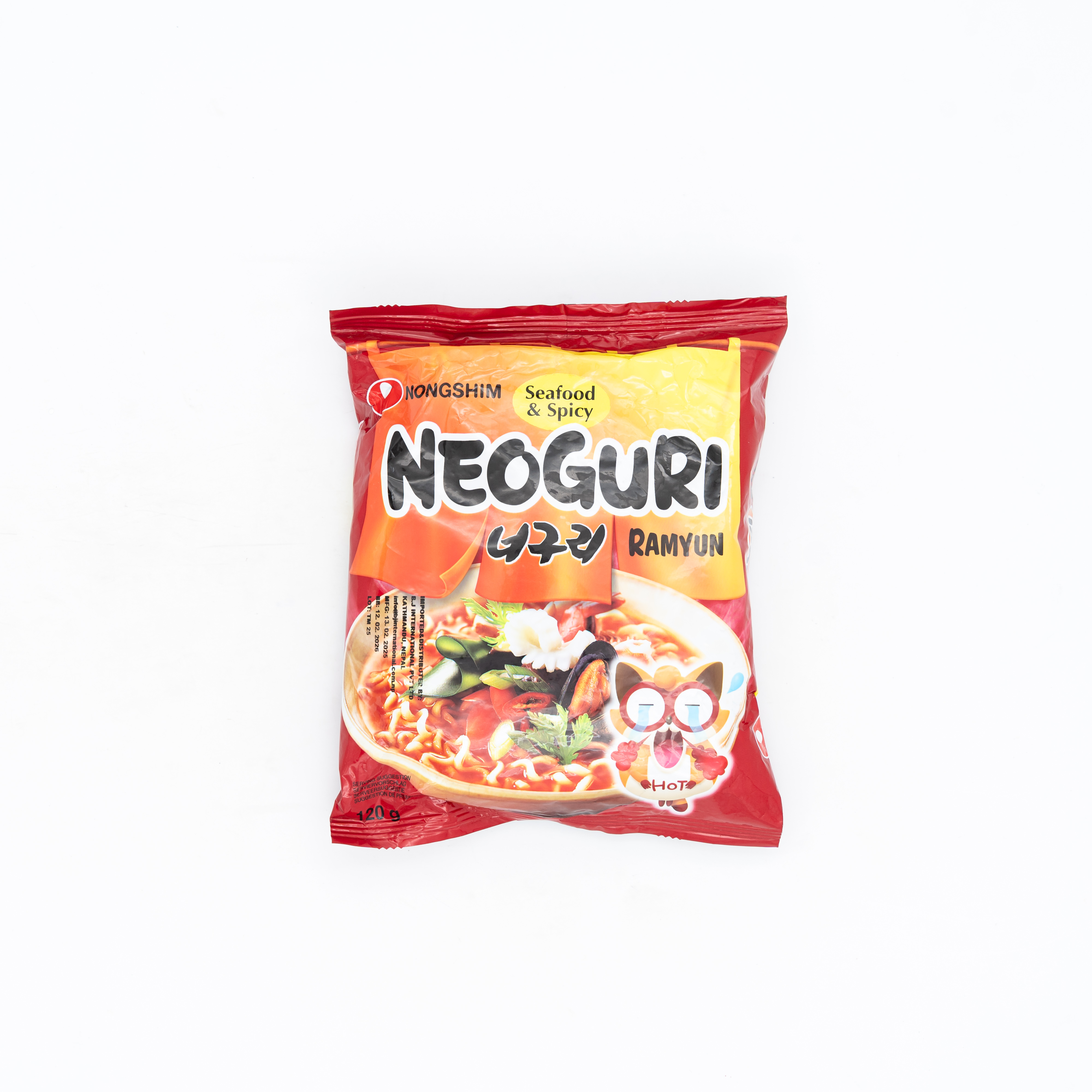 NONG SHIM NOODLE RAMYUN NEOGURI SEAFOOD MILD 120g MRP200
