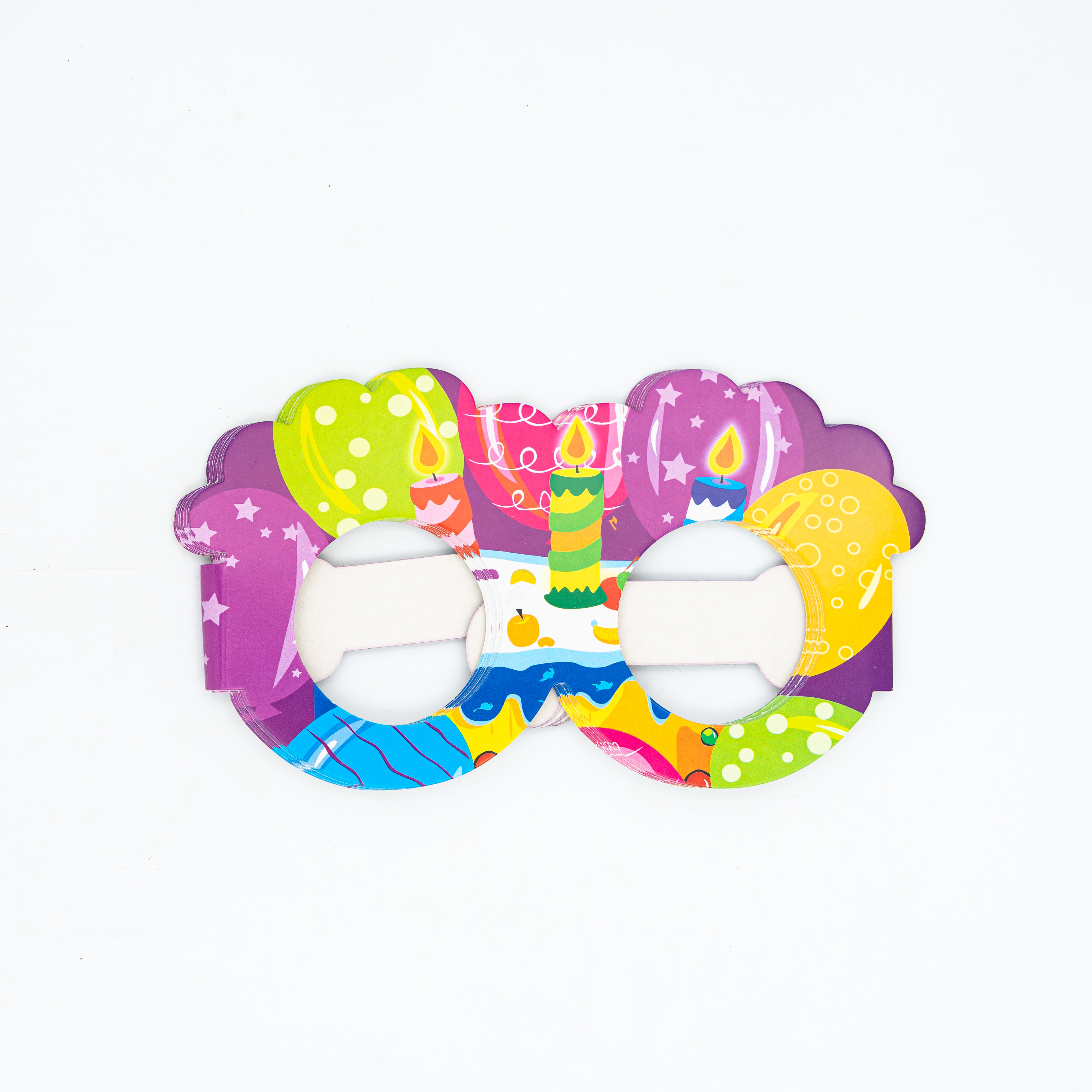 Birthday Mask (Purple Candle Print) Party Items MRP 119