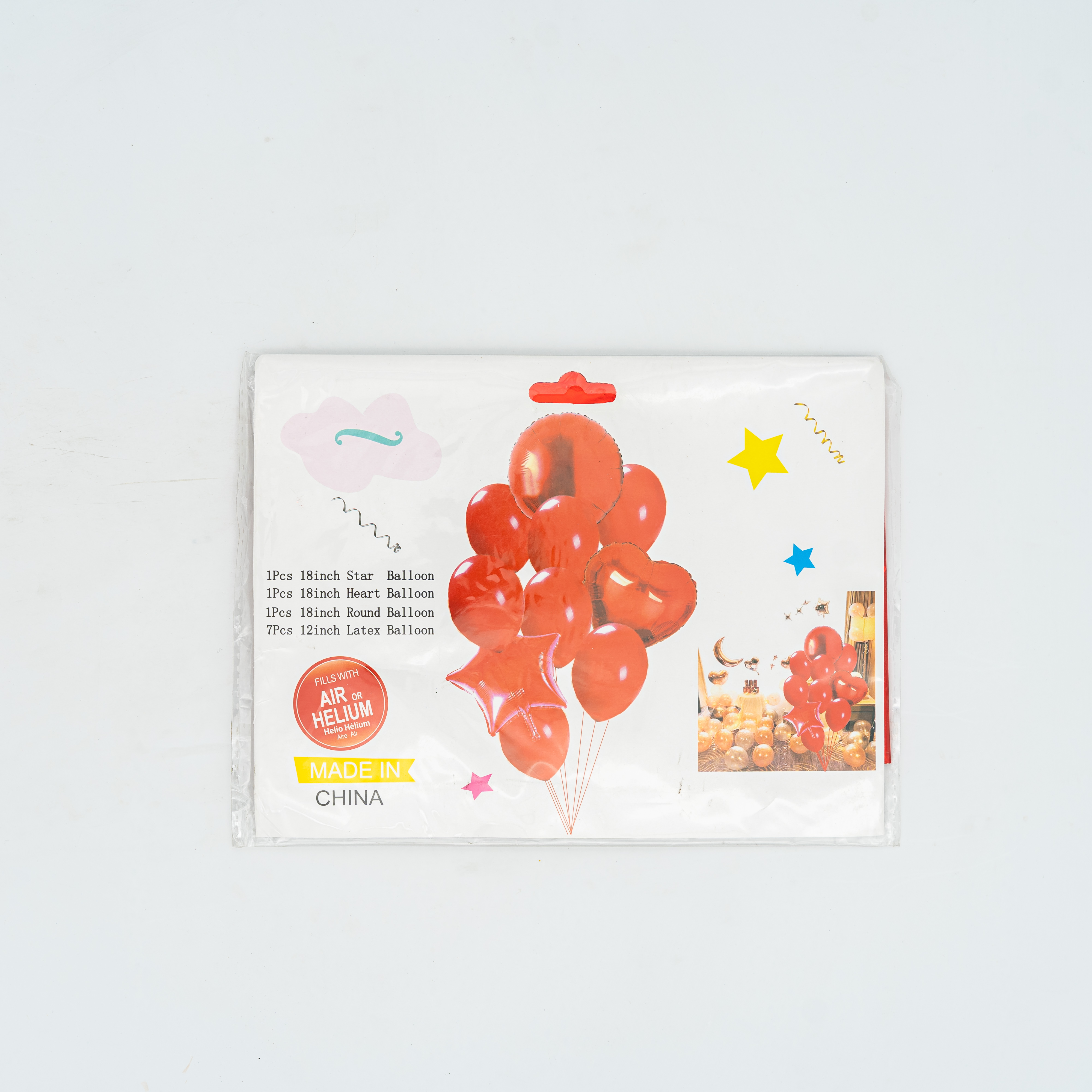 Ballon Assorted Mix (Red) Party Items MRP 254