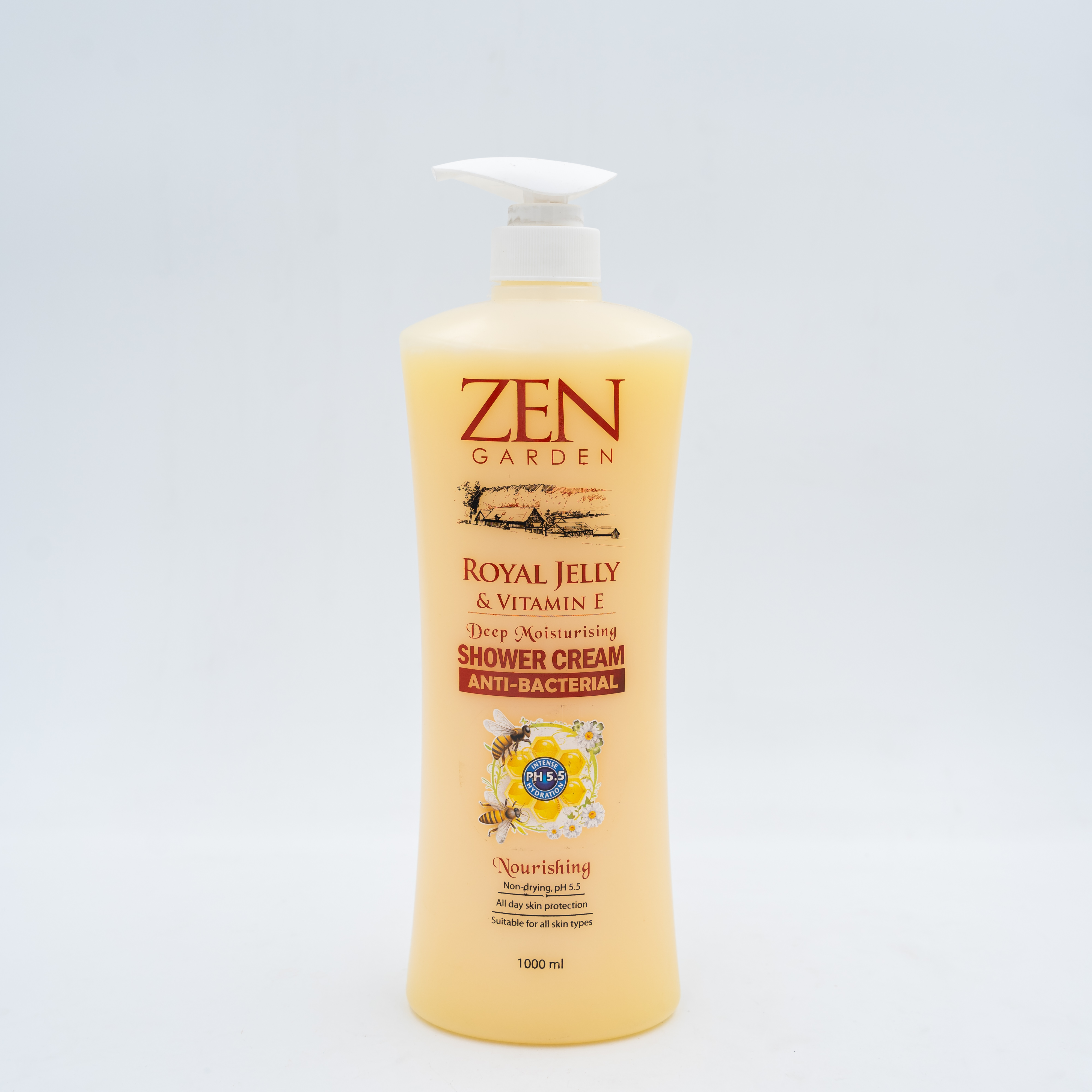 ZEN GARDEN SHOWER CREAM ROYAL JELLY LT 1L MRP529