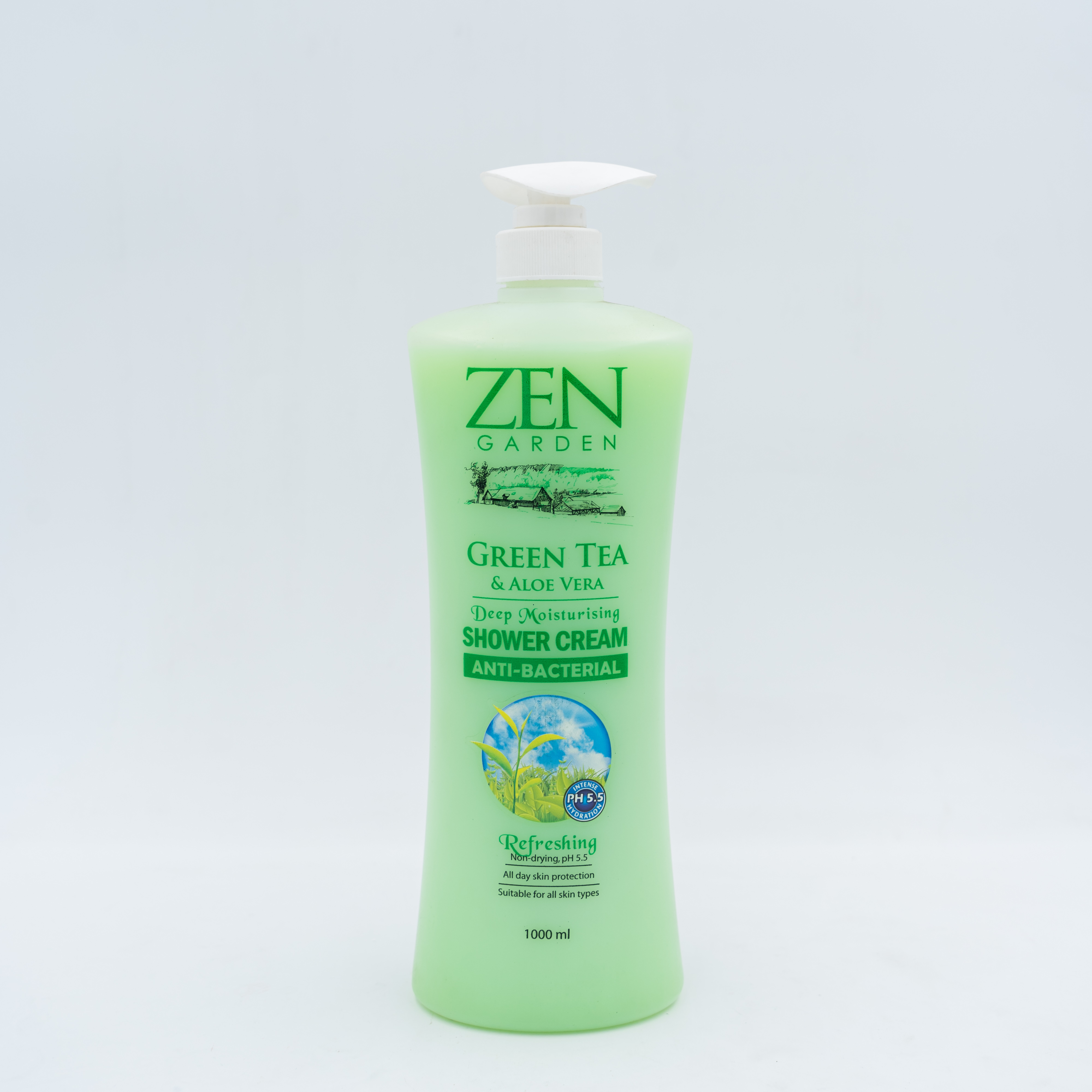 ZEN GARDEN SHOWER CREAM GREEN TEA LT 1L MRP529