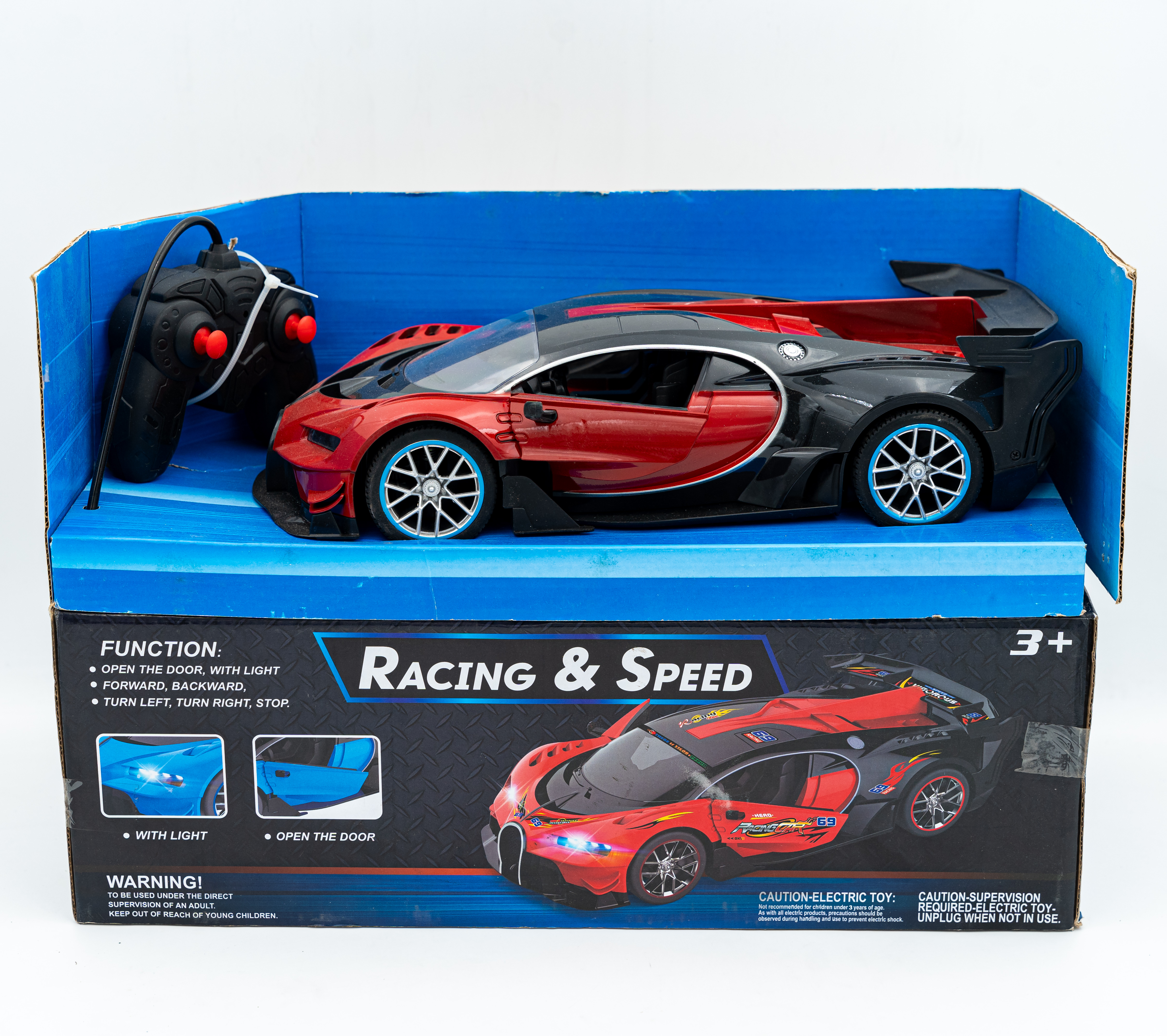 Remote Control Bugatti Racing Car with Light Toy Vehicles MRP 6271