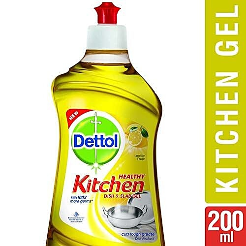 Dettol Kitchen Gel Liquid Dish Wash 200mL MRP 115.2