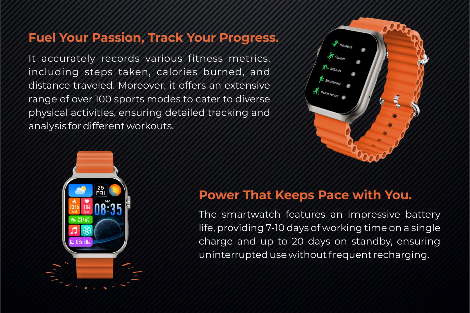 X-Age Buzz Ultra (XSW04) Bronze Smart Watches 1Pcs MRP 6400