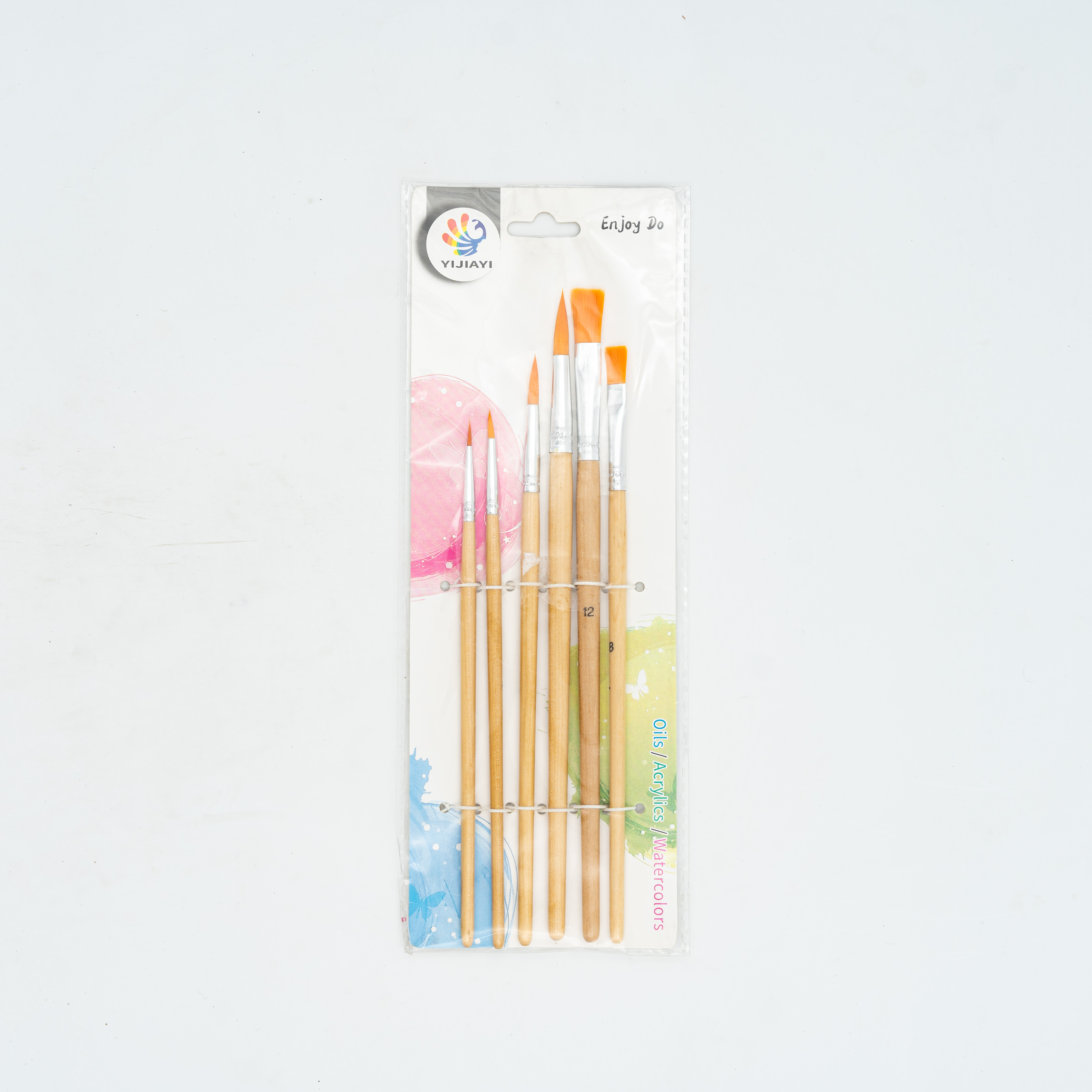 Paint Brush Cream Color Set 6pcs MRP170