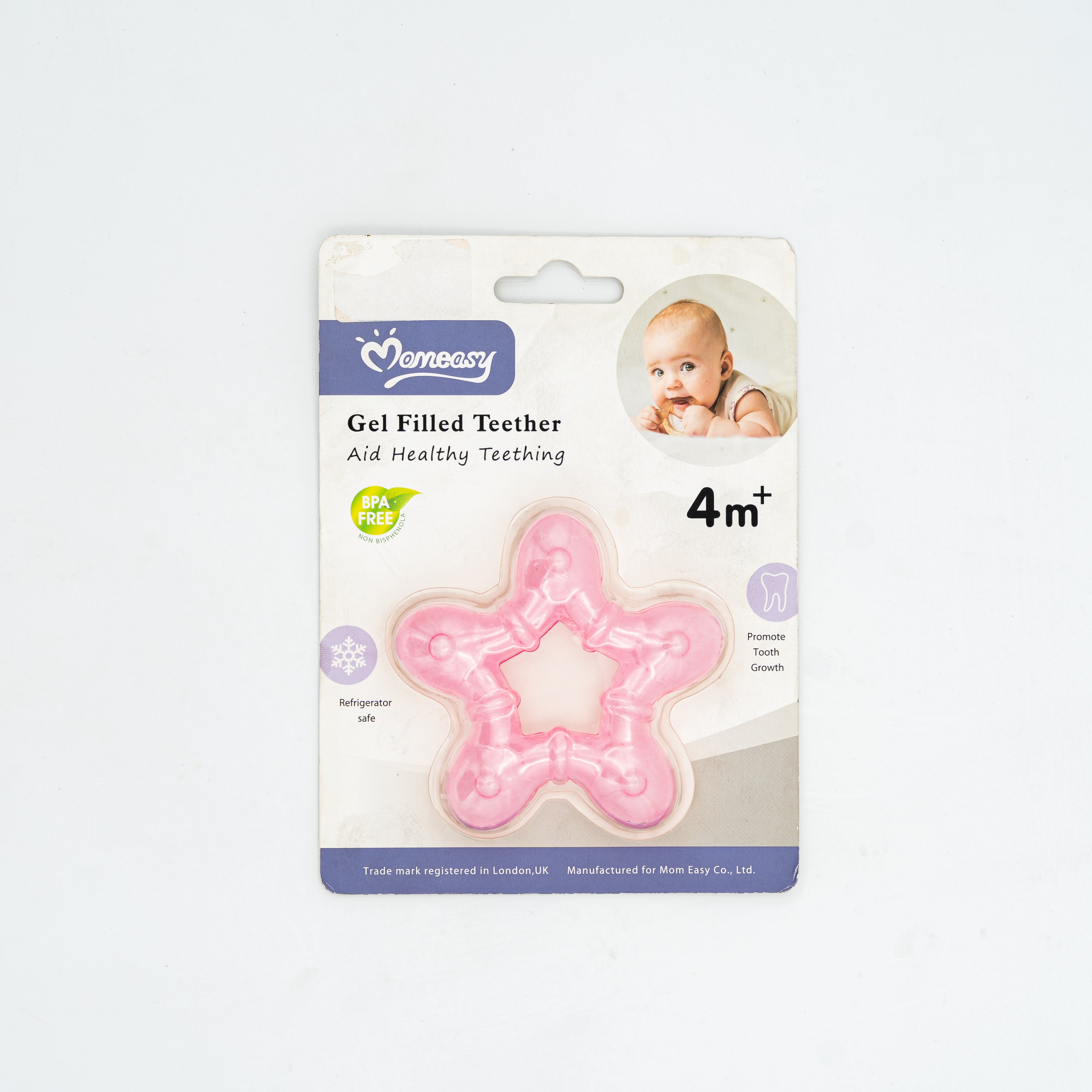Momeasy Gel Filled Teather Pink Color Star Design for 4month+ MRP330