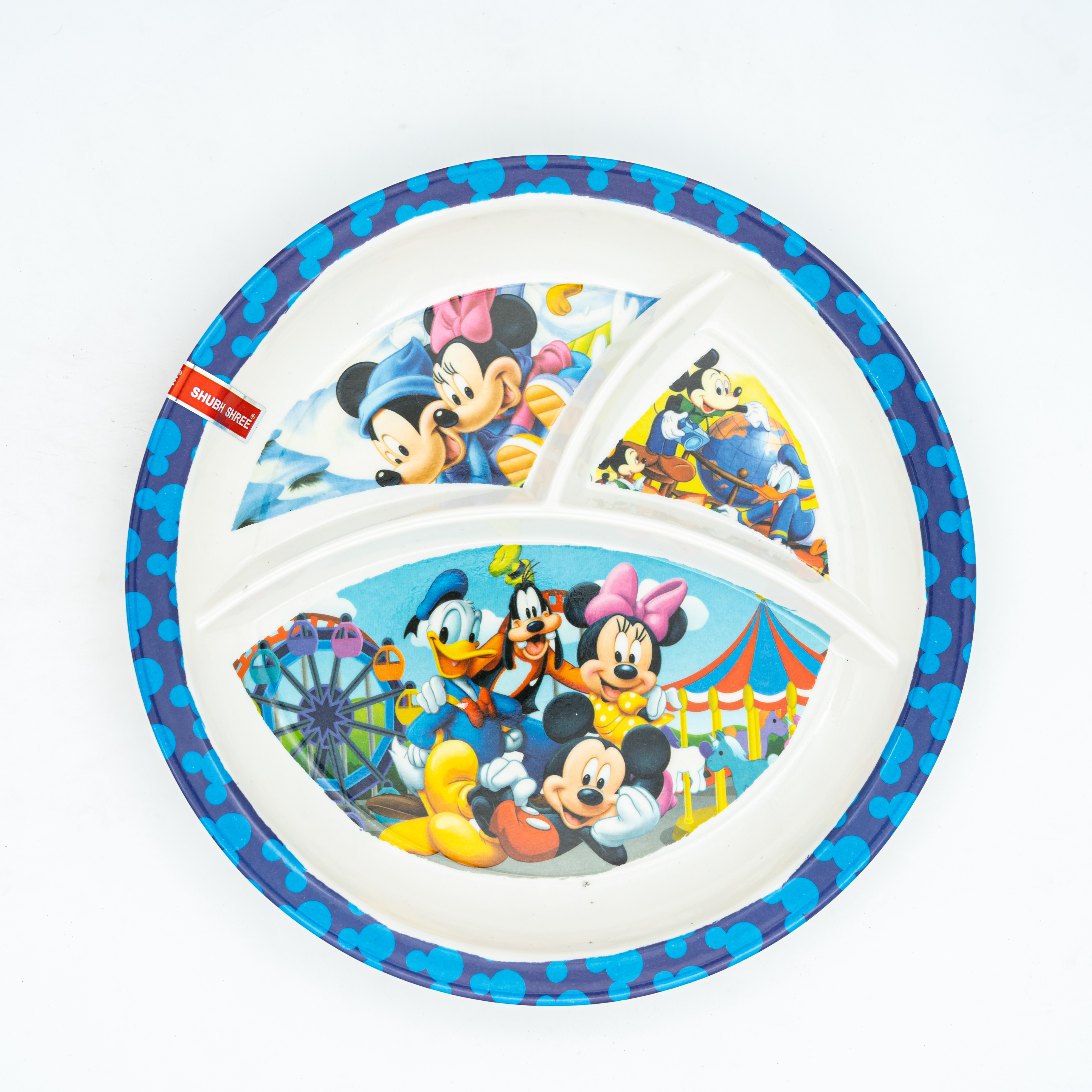Baby Food Plate Mickey Mouse Blue MRP270