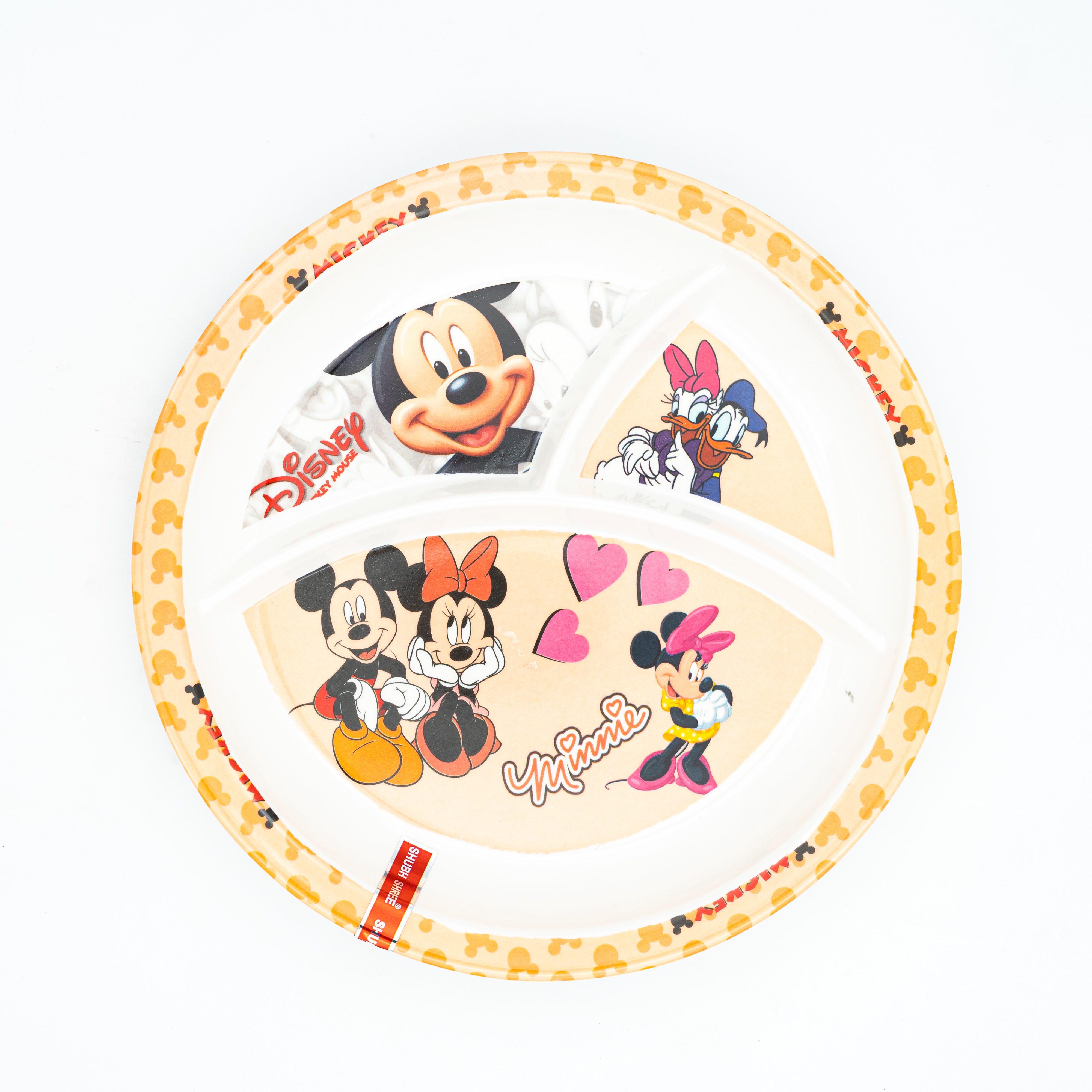 Baby Food Plate Mickey Mouse Orange Baby Accessories MRP 270