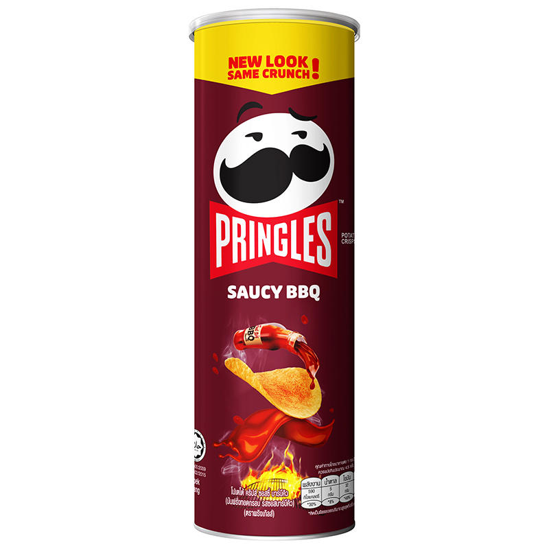 Pringles Saucy BBQ Chips 102g MRP 280