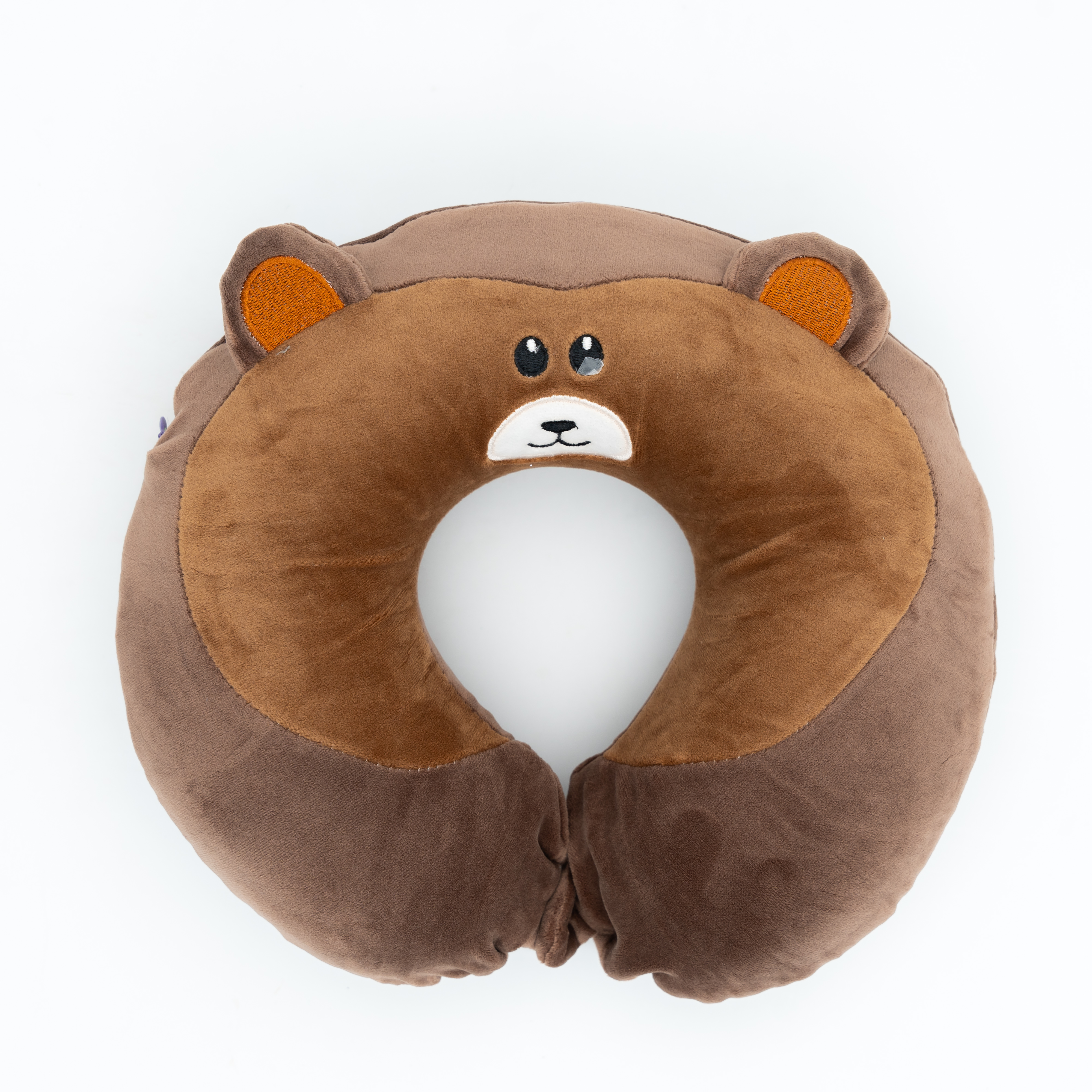 Neck Pillow Brown Bear Design with Pin MRP785