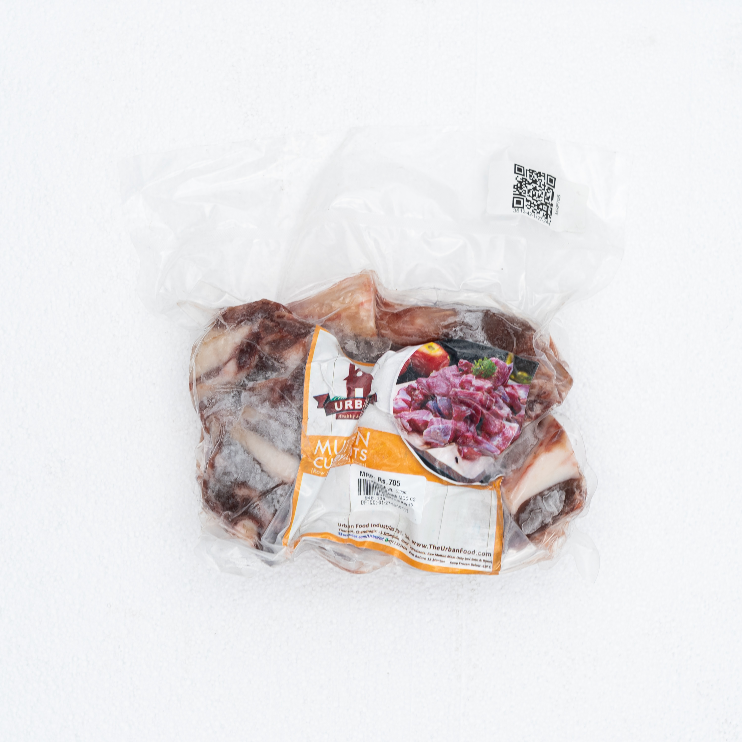 URBAN Non-veg Frozen Mutton Curry Cuts 500g