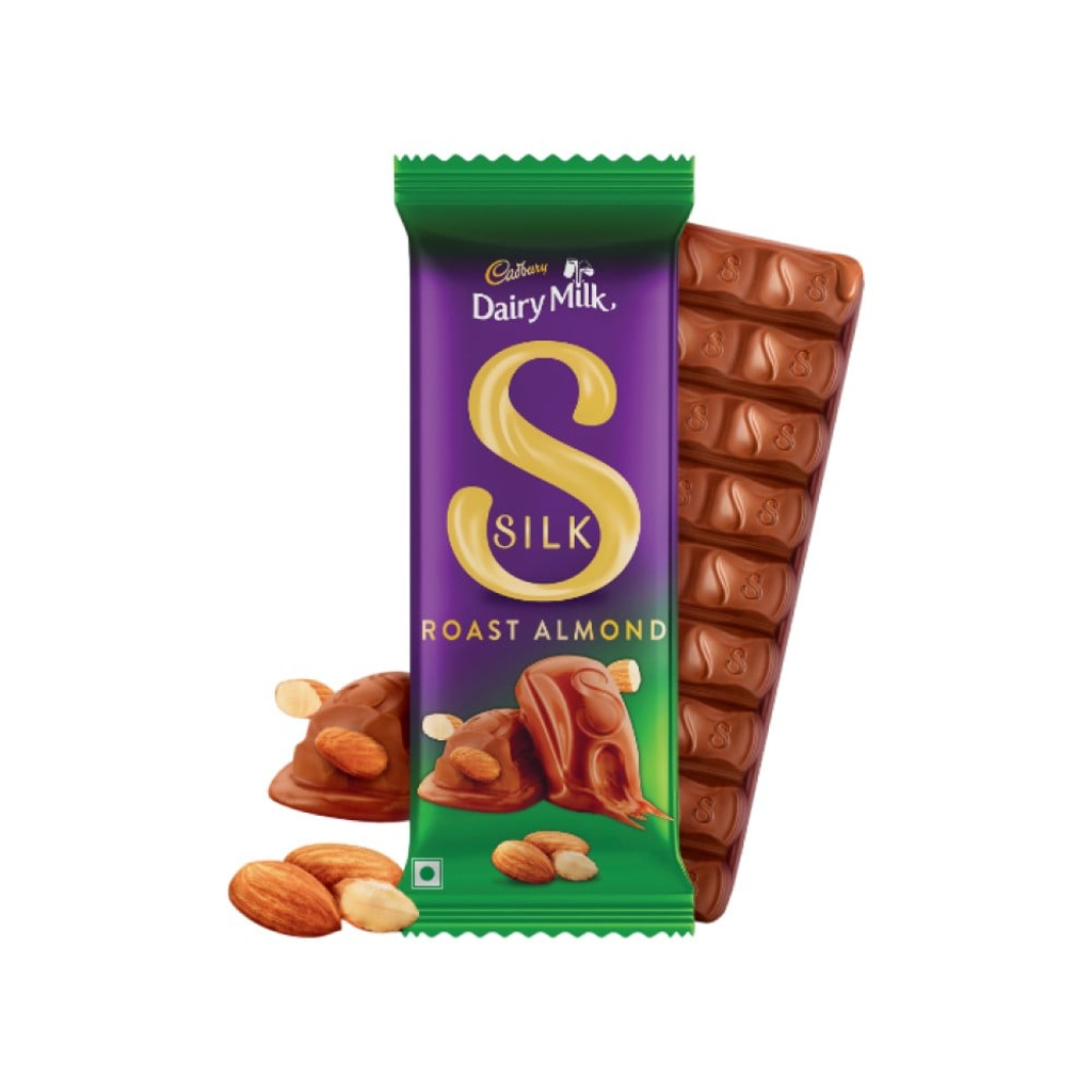 Cadbury Dairy Milk Silk Roast Amonds Chocolate Bar 58g MRP 200
