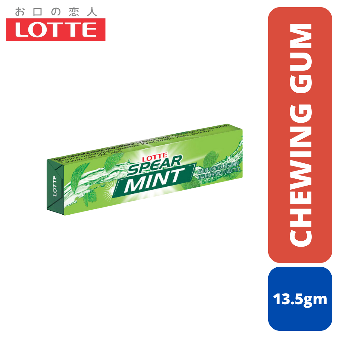 Lotte Spear Mint Chewing Gum MRP 50