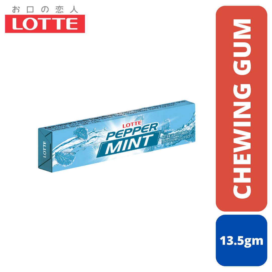 Lotte Pepper Mint Chewing Gum MRP 50