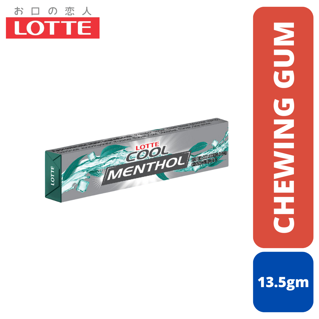 Lotte Cool Menthol Chewing Gum MRP 50