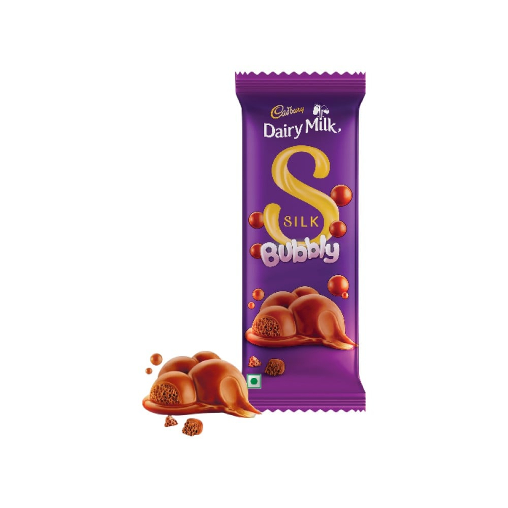 Cadbury Dairy Milk Silk Bubbly Chocolate Bar 112g MRP 440