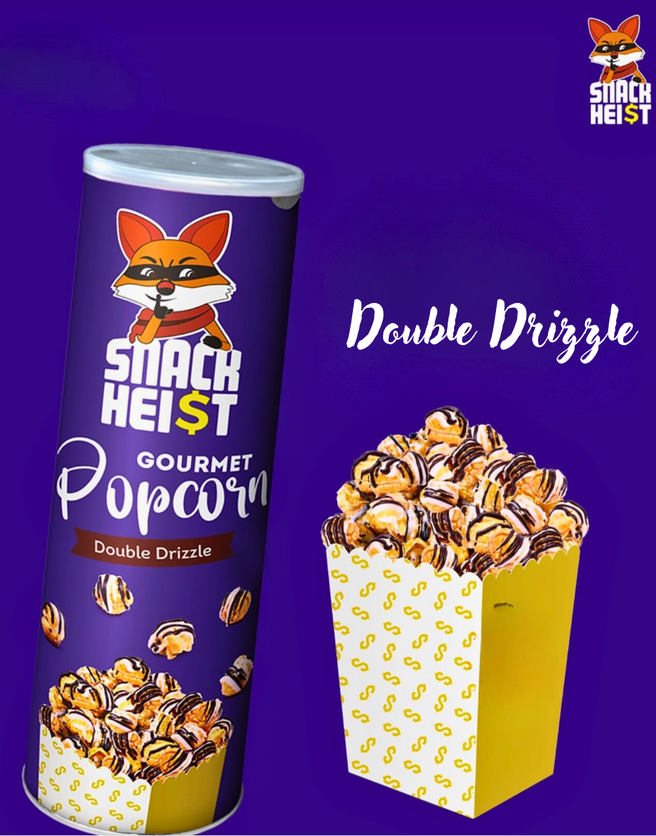 Snackheist Gourmet Popcorn Double Drizzle Flavour MRP240