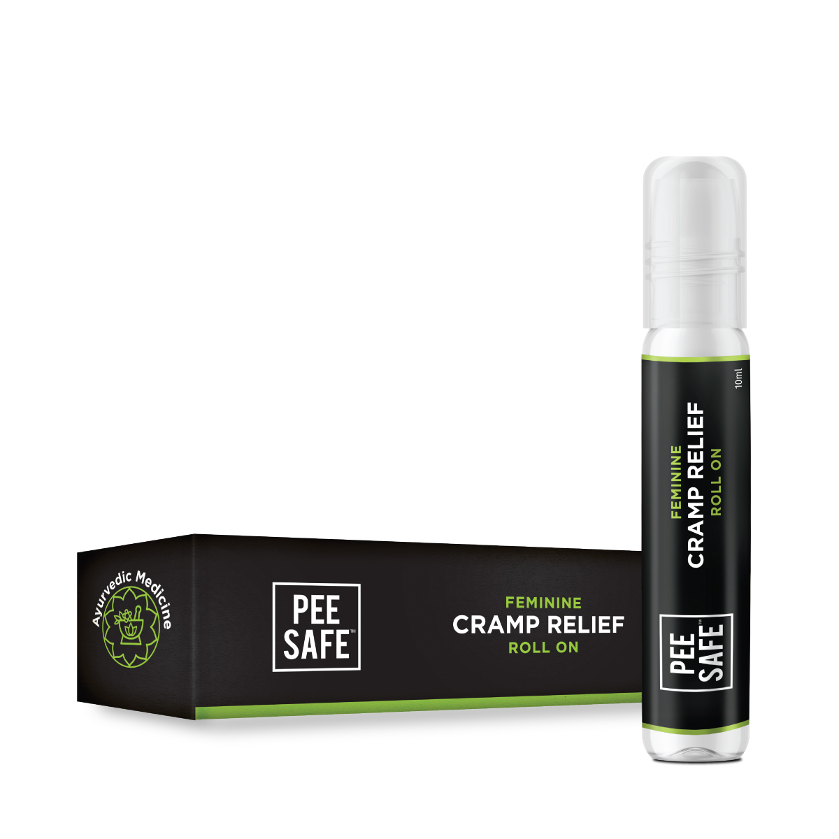 Pee Safe Feminine Camp Relief Roll On for Period Pain - 10 ml