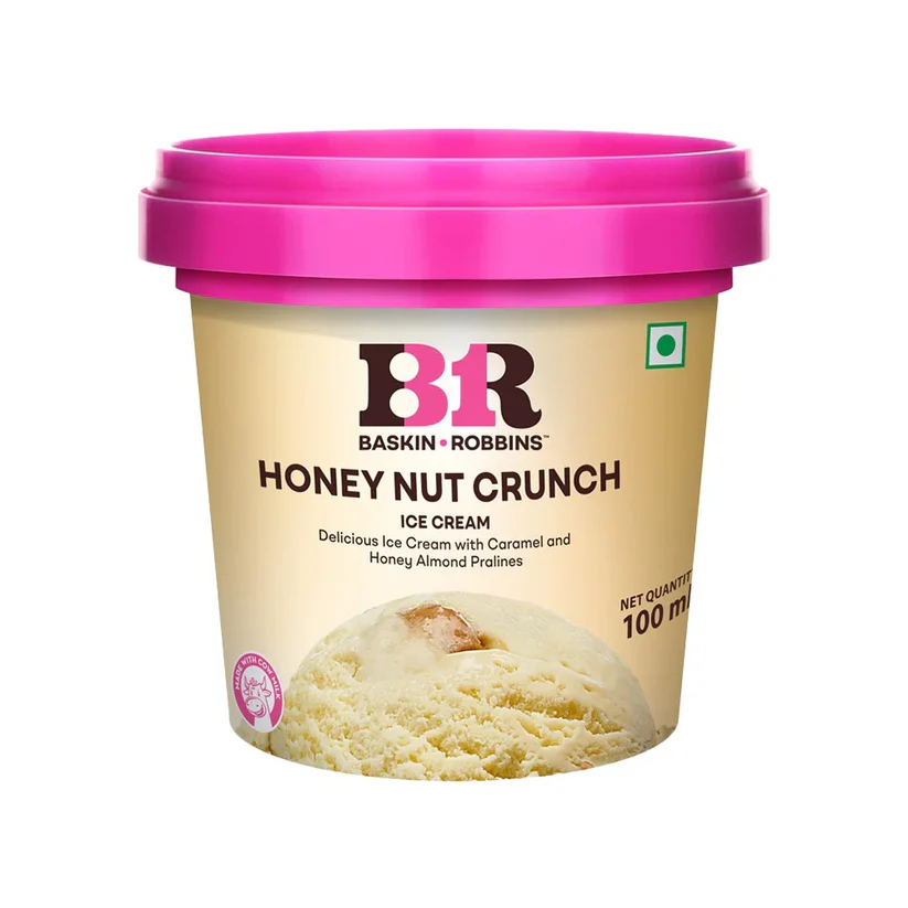 Baskin & Robin Honey Nut Crunch Tub 100mL MRP 360