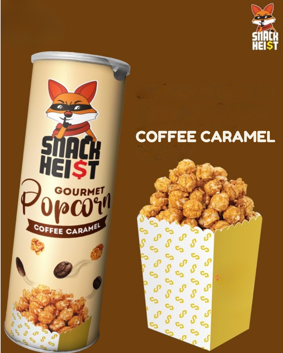 Snackheist Gourmet Popcorn Coffee Caramel Flavor
