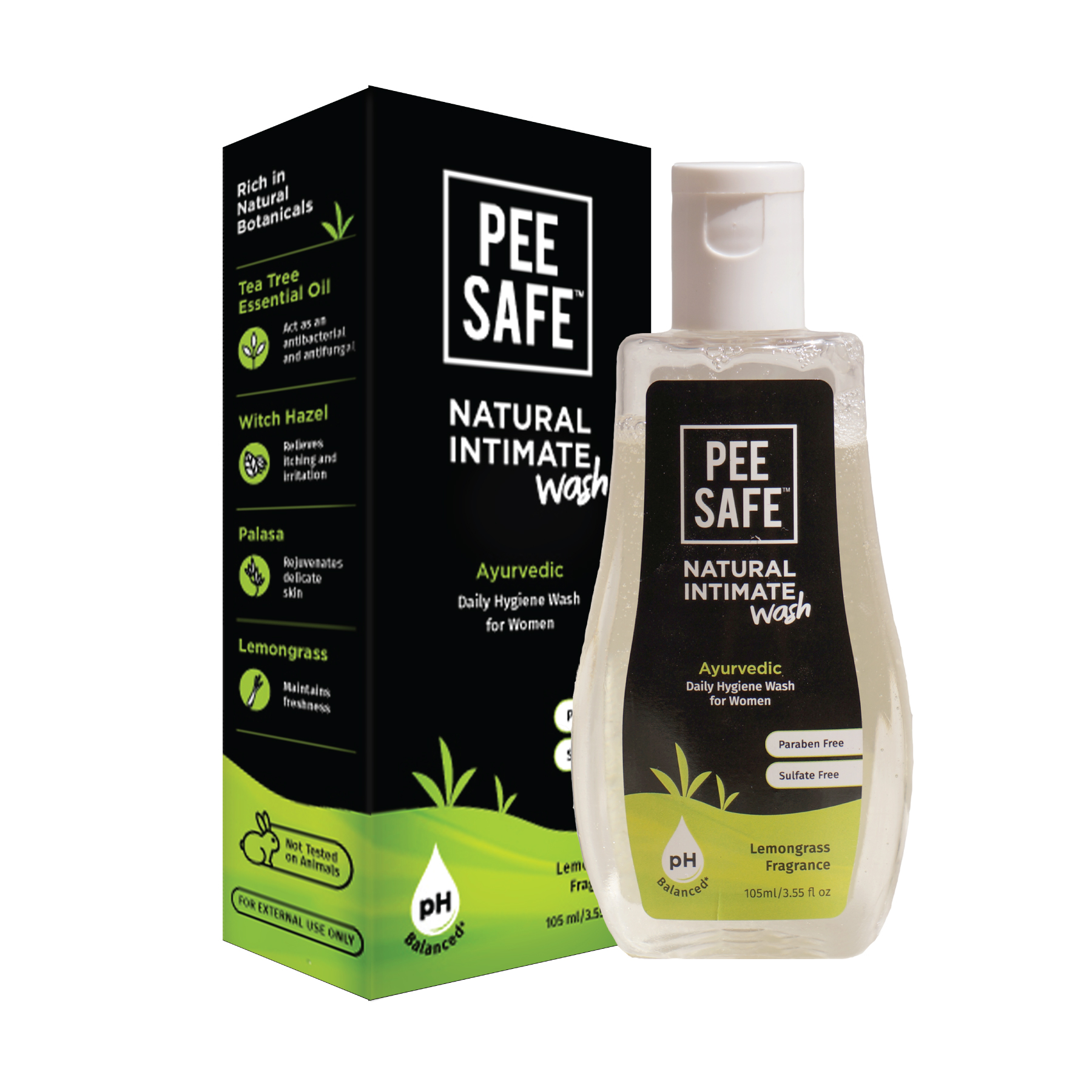 Pee Safe Women's Natural Intimate Wash 105 ml