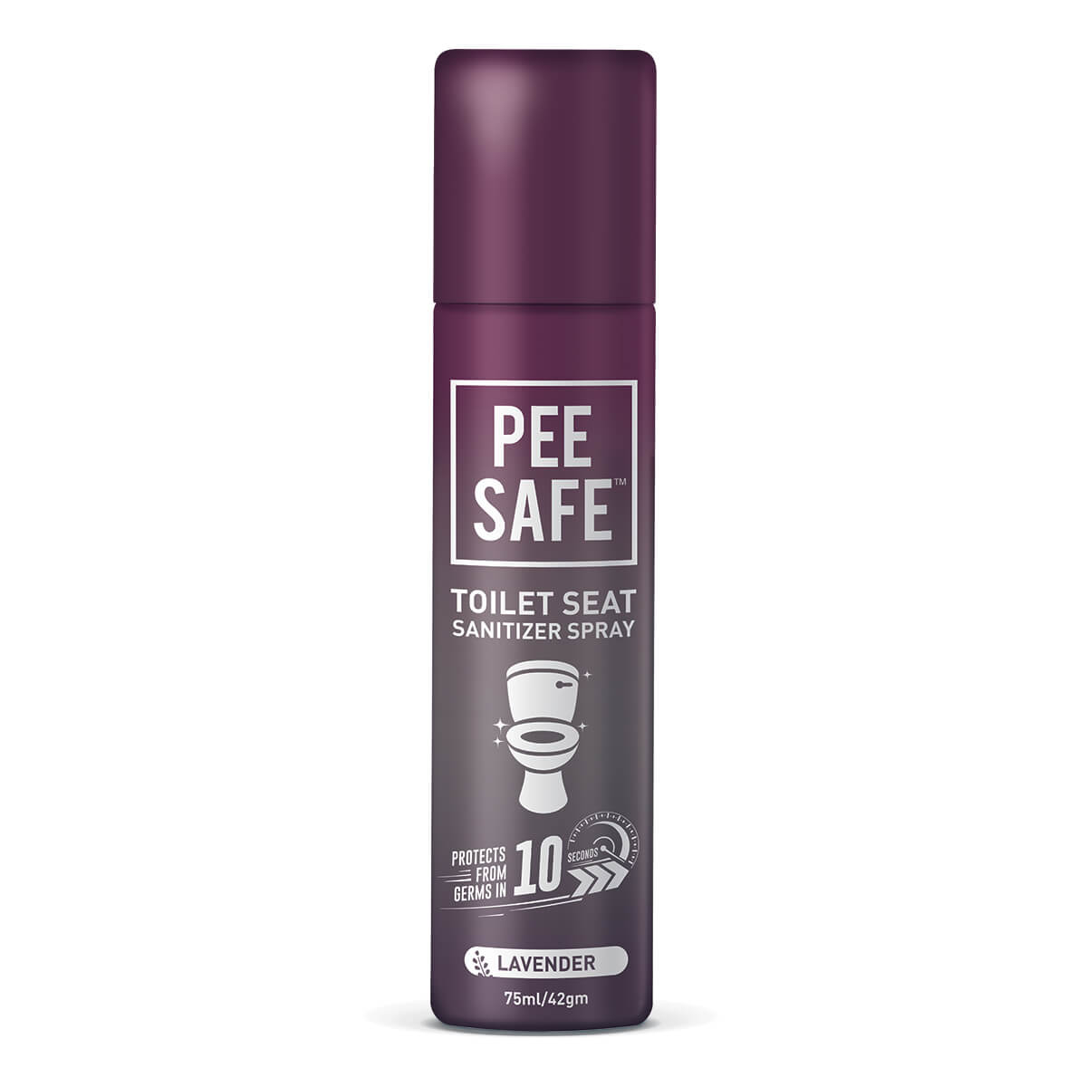PeeSafe Lavender Toilet Seat Sanitizer 75mL MRP 288