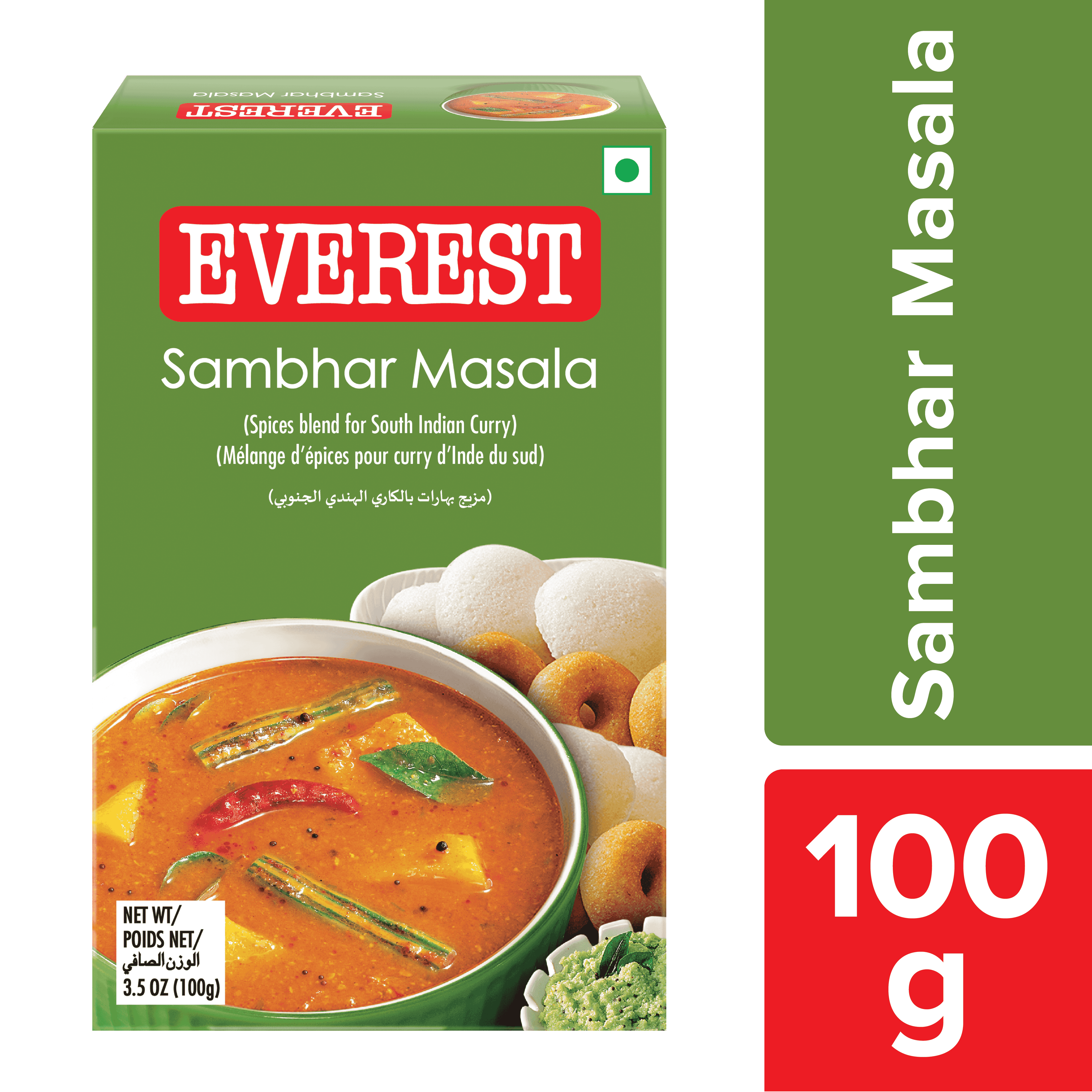 Everest Sambhar Masala Powdered Spices 100g MRP 204