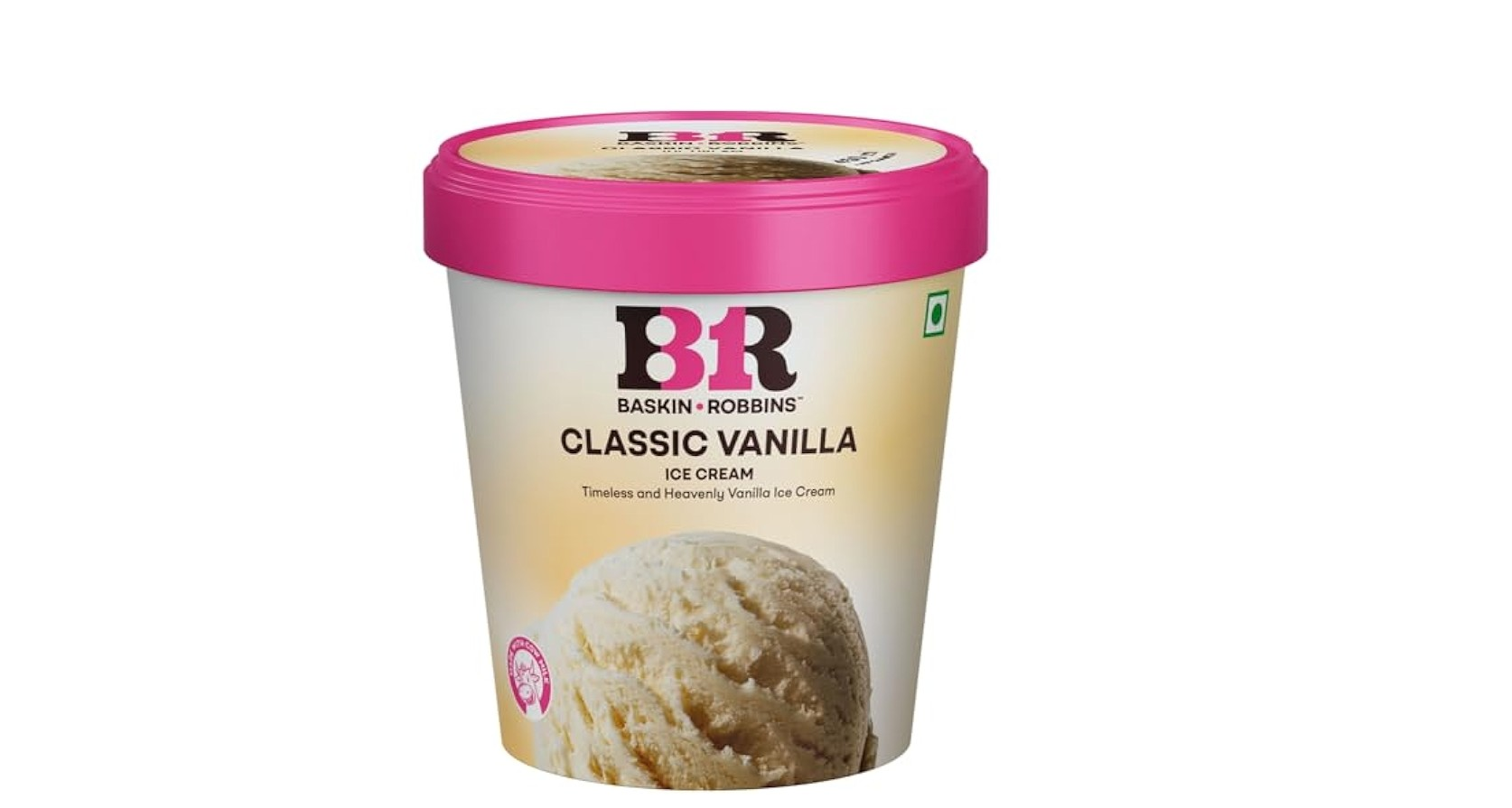 Baskin & Robin Vanilla Tub 450mL MRP 1095