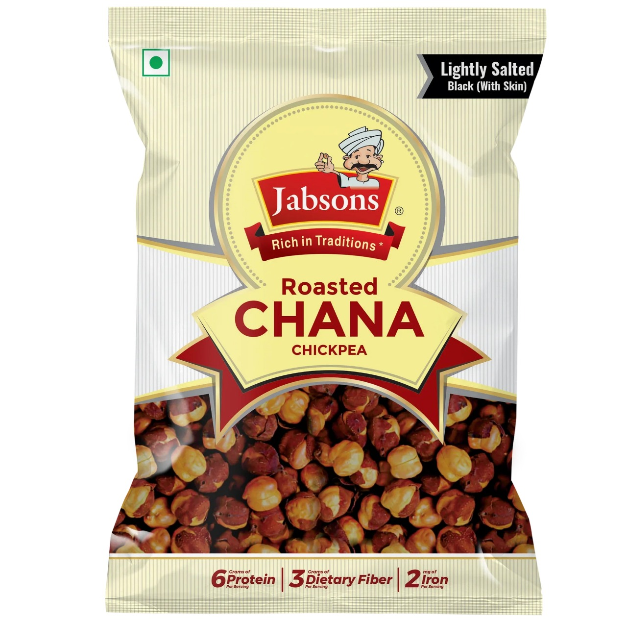 Jabsons Foods Roasted Chana Black Salted 200g MRP 270