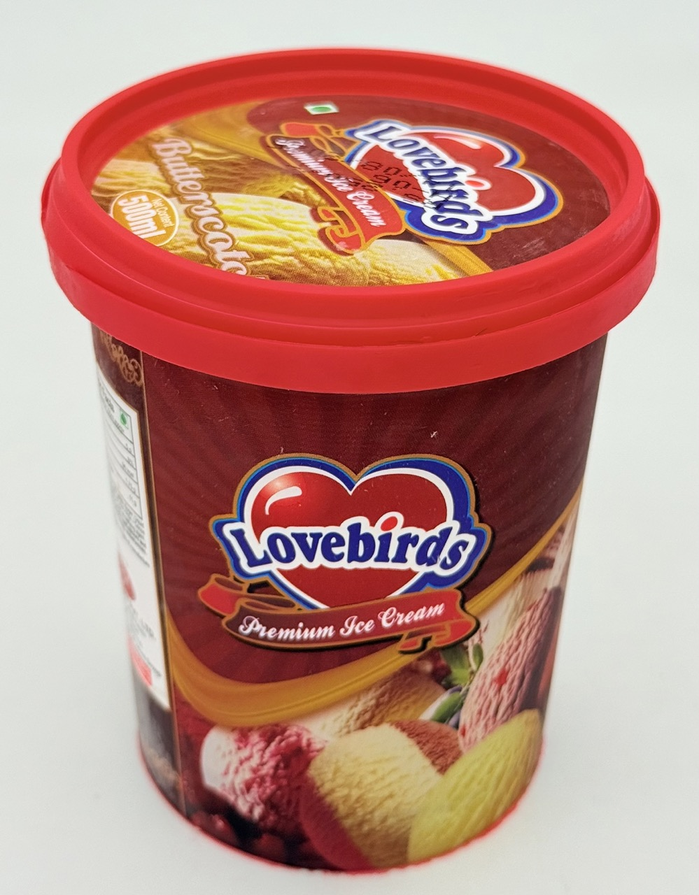 Lovebirds Butterscotch Icecream Tub 500 mL MRP 250