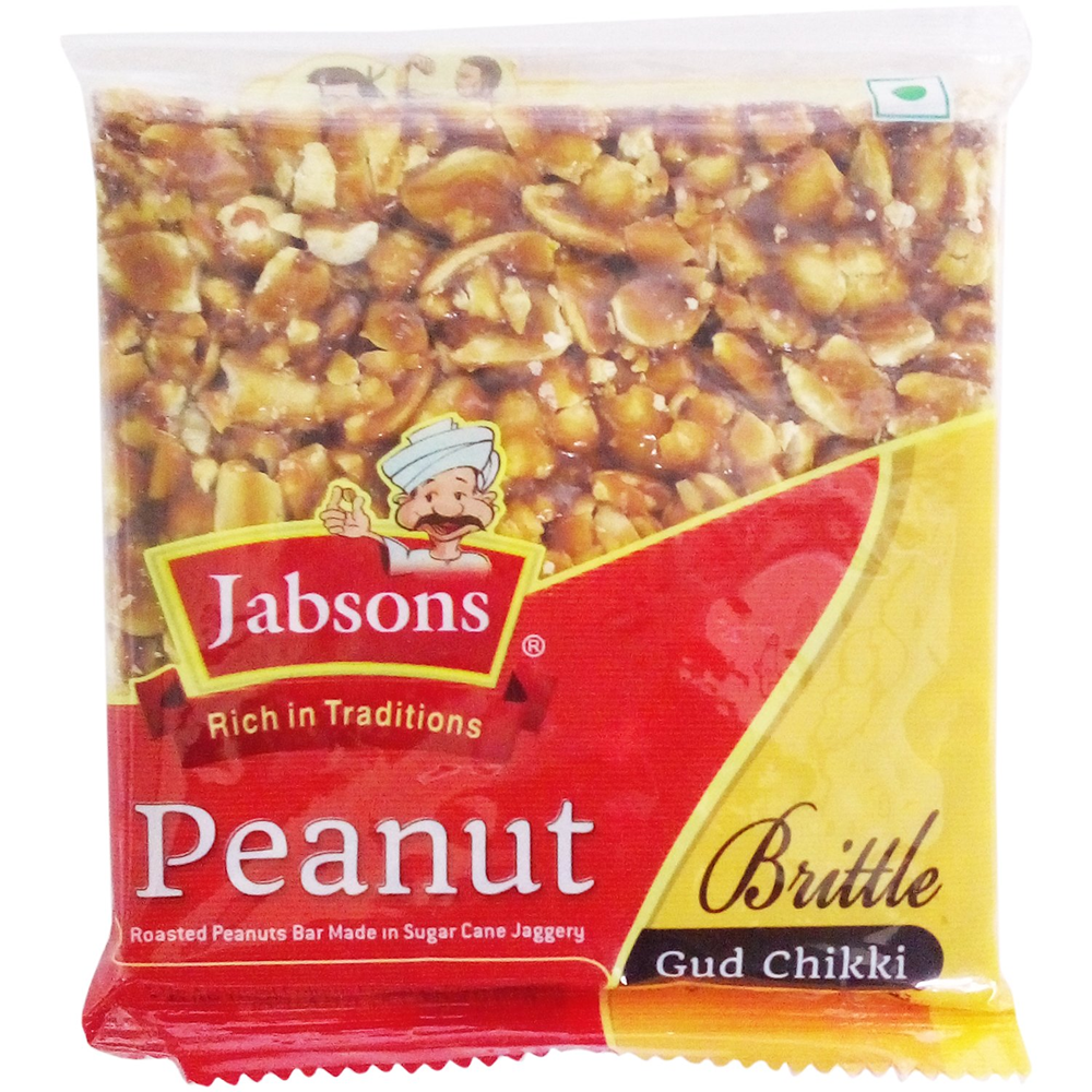 Jabsons Chikki Peanuts Gud 100gm MRP105