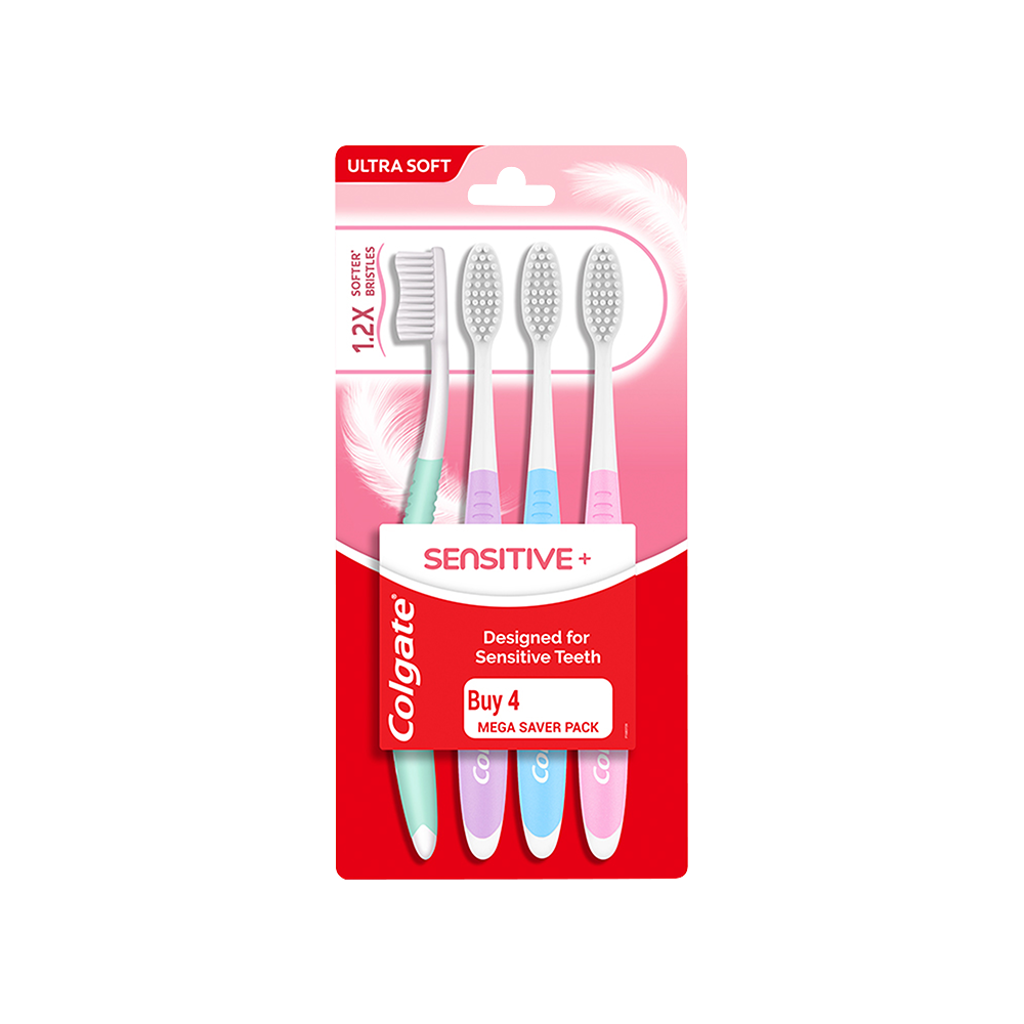 Colgate Sensitive 4pcs Set Tooth Brush 1pcs MRP 160