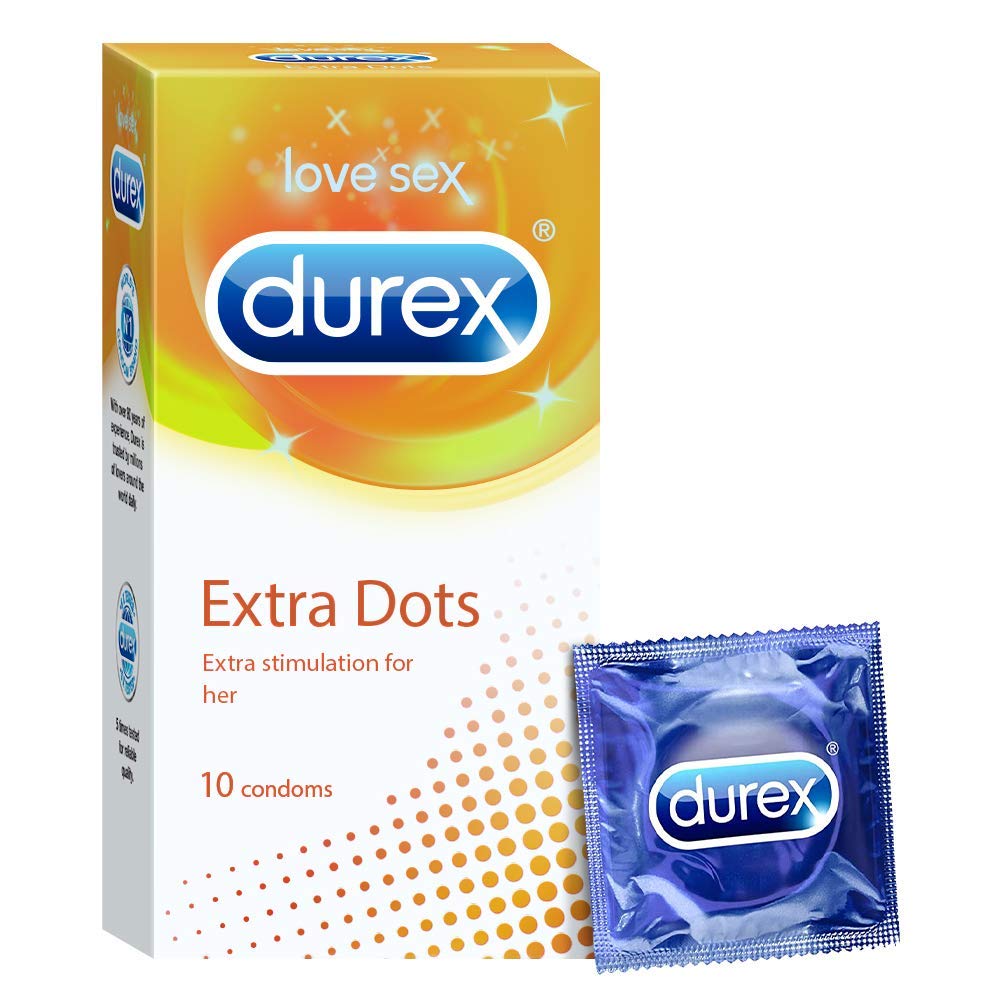 Durex Extra Dots Condom 10Pcs MRP 520