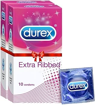 Durex Extra Thin Ribbed 10pcs MRP 520