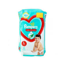 Pampers Diapers Baby Pants 's 6pcs MRP158