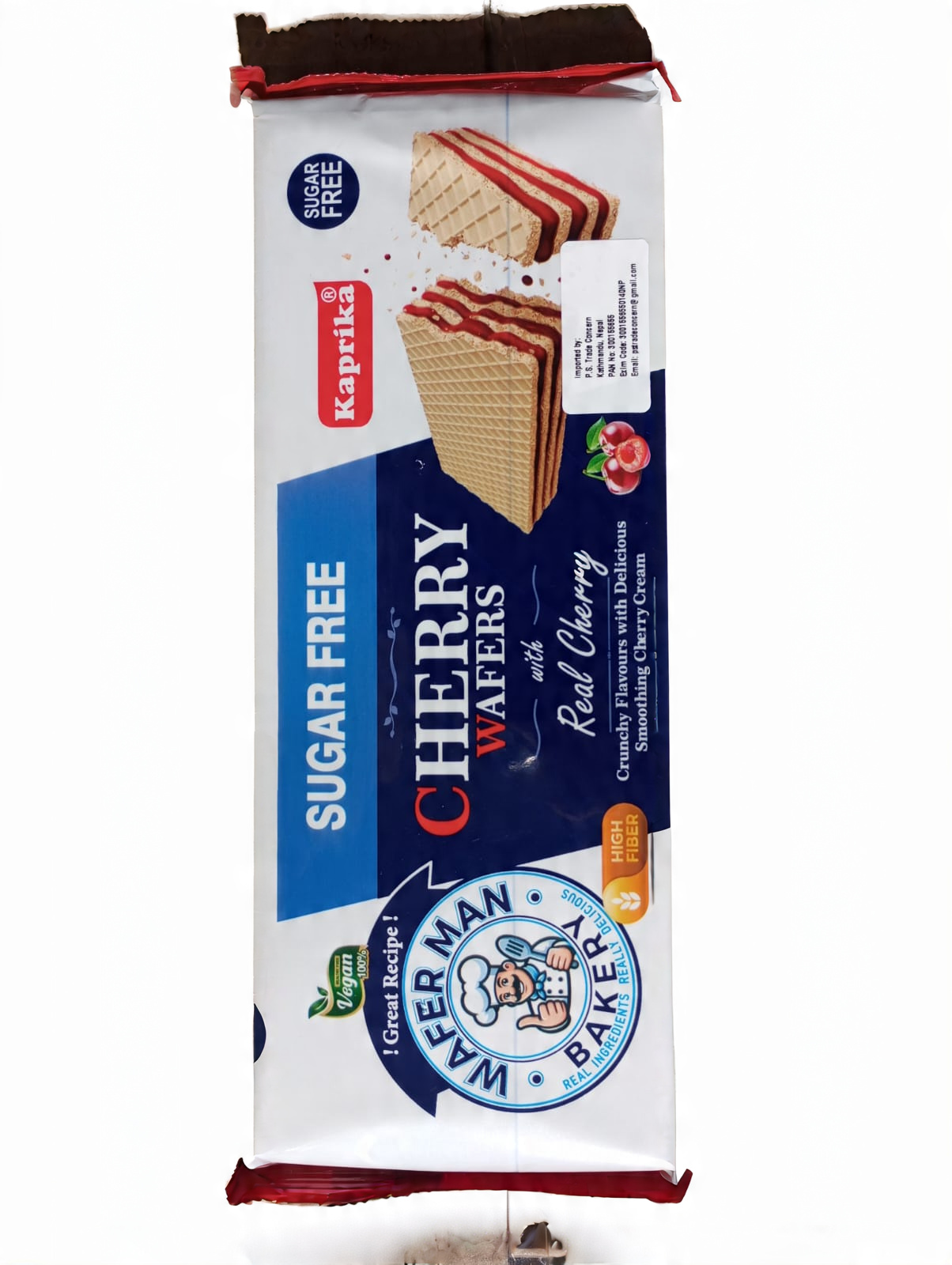 Kaprika Sugarfree Wafer strawberry 150g MRP 350