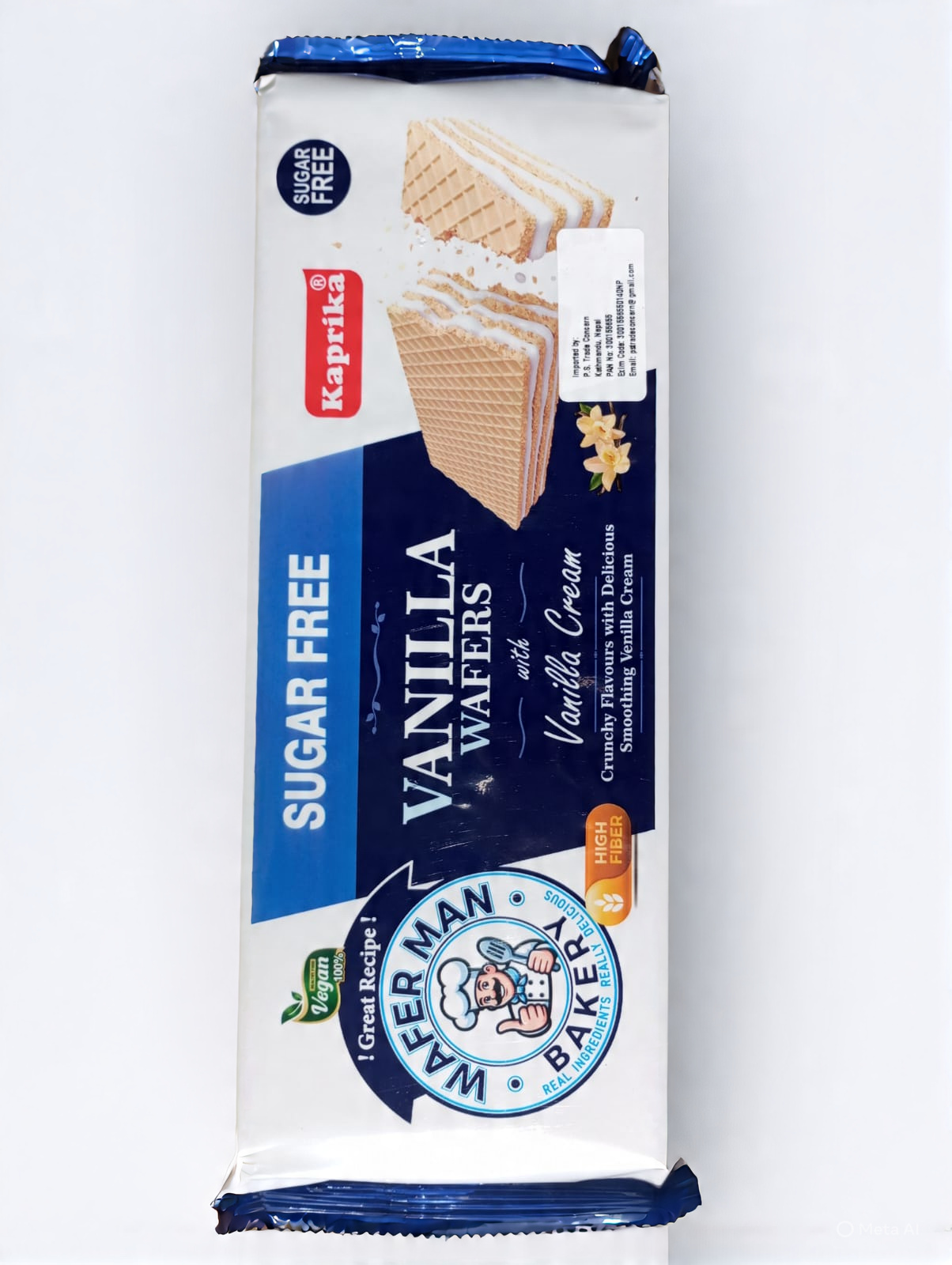 Kaprika Sugarfree Wafer Vanilla 150g MRP 350