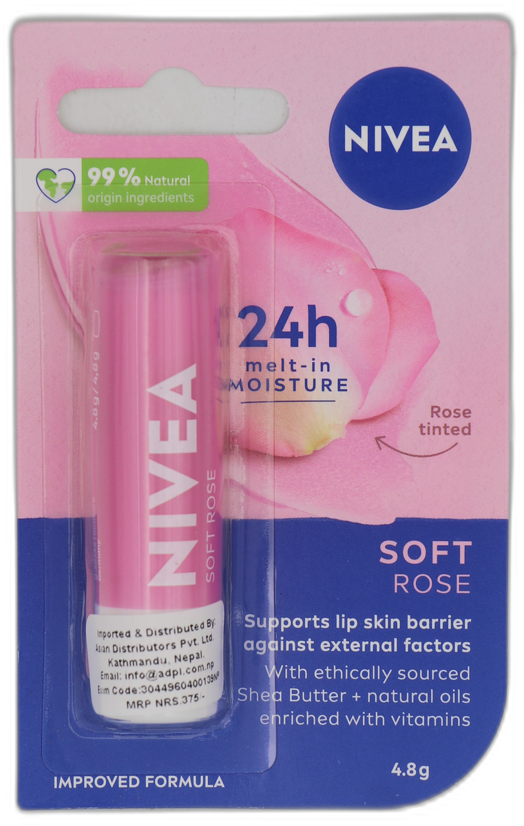 Nivea Rose Lip Care 4.8g MRP 375