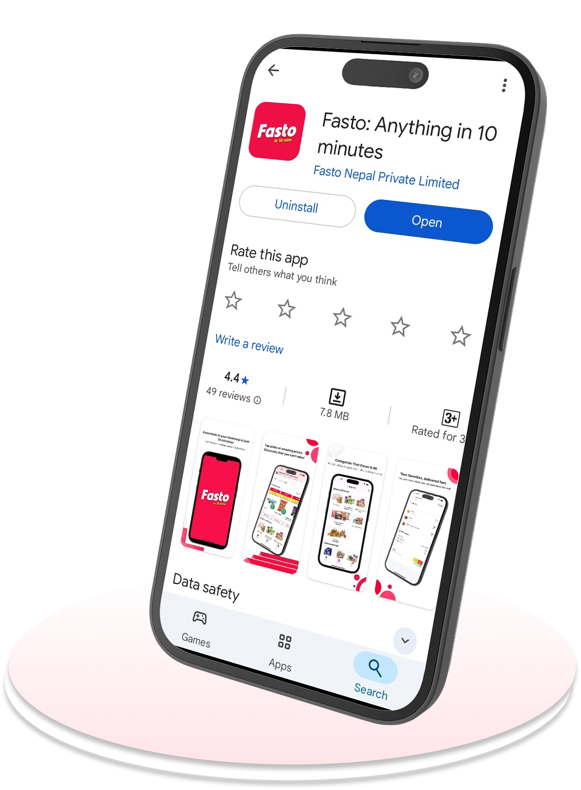 Fasto app preview